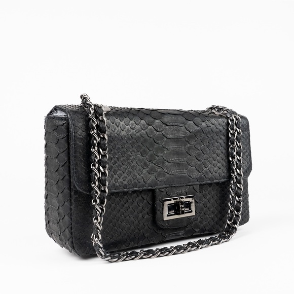 280. NWT WOMENS SHERRILL & BROTHERS MAGGIE GENUINE PYTHON CROSSBODY BAG - Picture 4 of 4